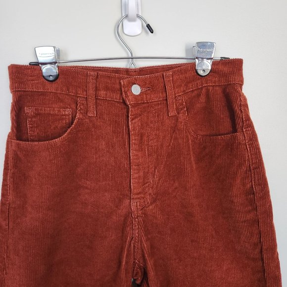 NWOT Levi's High Waisted Mom Jeans Corduroy - Burnt Orange Rust Color size 29 - Picture 5 of 10